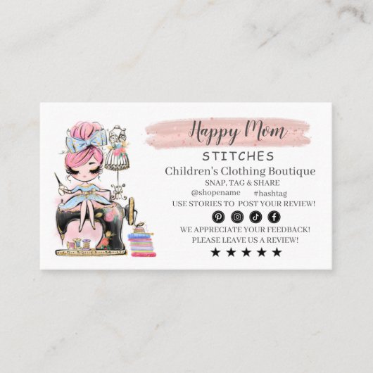 De Ontwerper van de Mode van het Visitekaartje naa (Voorkant)