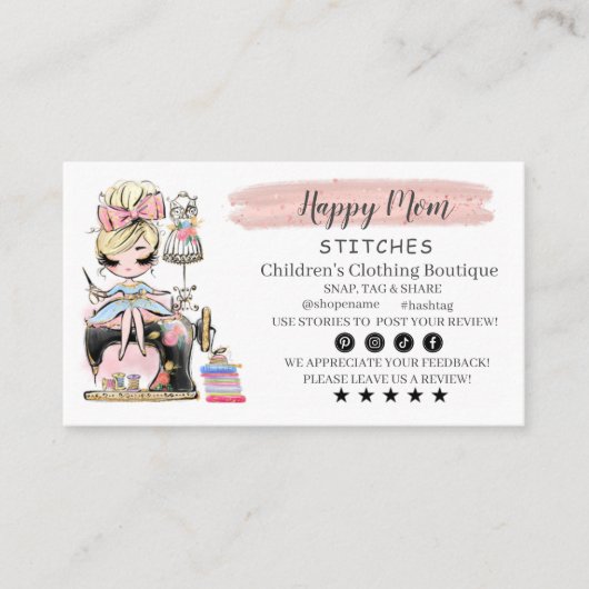 De Ontwerper van de Mode van het Visitekaartje naa (Voorkant)