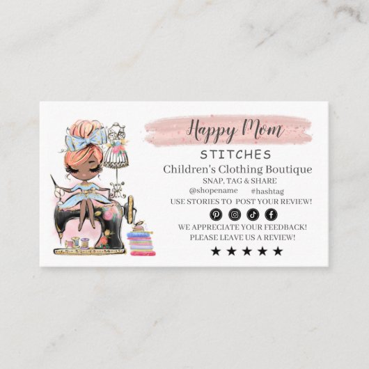 De Ontwerper van de Mode van het Visitekaartje naa (Voorkant)