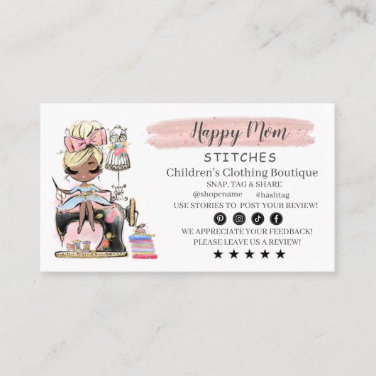 De Ontwerper van de Mode van het Visitekaartje naa (Voorkant)