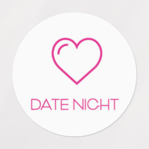 De Ontwerper van de Nacht van de datum/de Labels