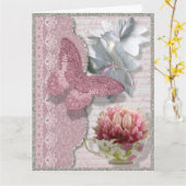 De Ontwerper van de Thee van de vlinder Al Kaart (Gele Bloem)