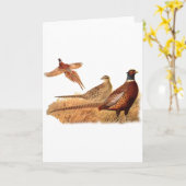 De ontwijkende Jacht van de Vogel van de Fazant Kaart (Gele Bloem)