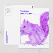 De ontwijkende Paarse Eekhoorn Briefkaart (Voorkant / Achterkant)