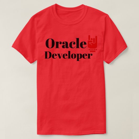 De ontwikkelaar van Oracle T-shirt (Design voorkant)