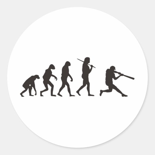 De ontwikkeling van de honkbalbatterij ronde sticker (Voorkant)