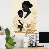 De onuitgesproken kracht van een moeder II Poster (Thuiskantoor)