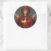 De onuitputtelijke beker ronde sticker (Tas)