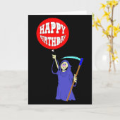 De onverbiddelijke Verjaardag van de Maaimachine Kaart (Gele Bloem)