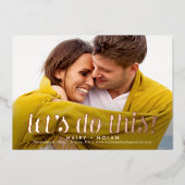 De onverdiende ECHTE FOLIE van het Manuscript spar Folie Uitnodiging (Voorkant)