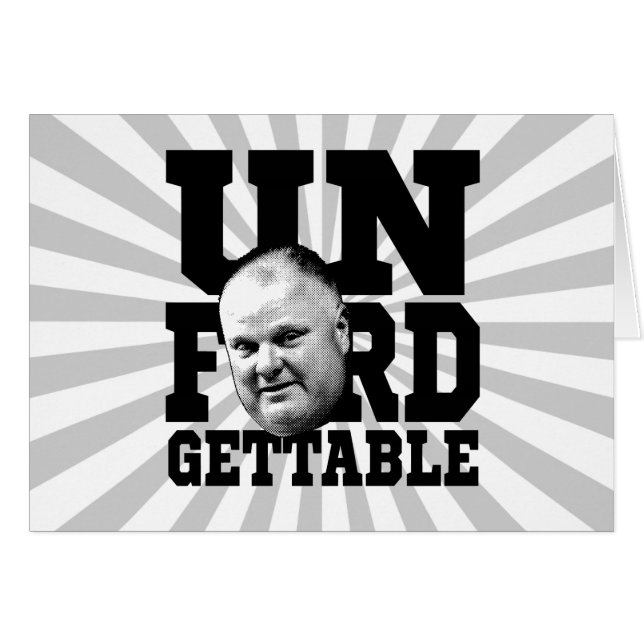 De onvergetelijke burgemeester Rob Ford van Toront (Voorkant Horizontaal)