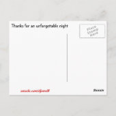 De onvergetelijke nacht briefkaart (Achterkant)