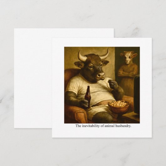 De onvermijdelijkheid van de veehouderij. kaart (Voorkant / Achterkant)