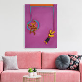 De onvermoeibare dans 2007 canvas afdruk (Insitu (Woonkamer))
