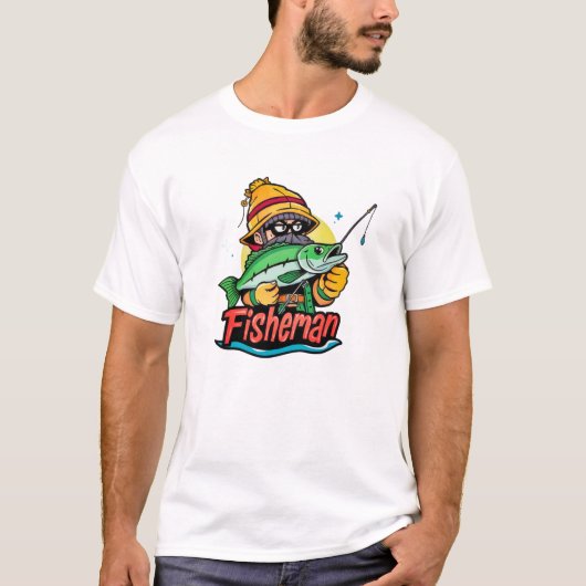 De Onverschrokken Visser T-shirt (Voorkant)