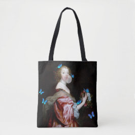 De Onverwachte Aankomst van Blauwe Vlinders Tote Bag