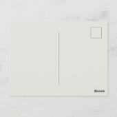 De onverwachte aankomst van vlinders briefkaart (Achterkant)