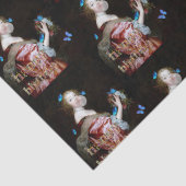 De onverwachte komst van blauwe vlinders tissuepapier (Detail)