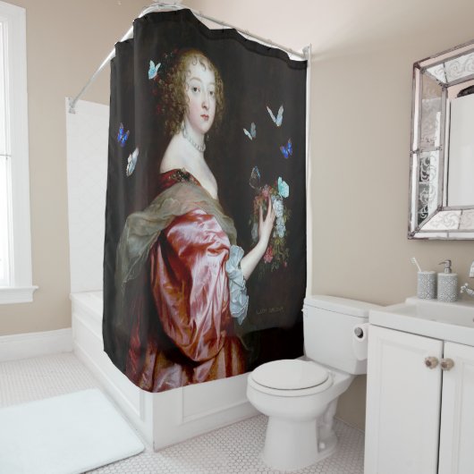 De onverwachte komst van meer vlinders douchegordijn (In situ)