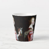 De onverwachte komst van vlinders latte mok (Voorkant)