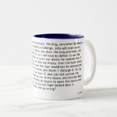 De onverwachte tijger tweekleurige koffiemok (Voorkant rechts)