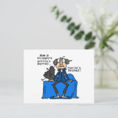 De onvolledige dan Gebeëindigde Humor van het Briefkaart (Staand voorkant)