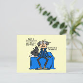 De onvolledige dan Gebeëindigde Humor van het Briefkaart (Staand voorkant)