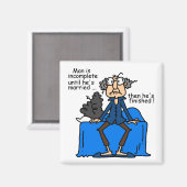 De onvolledige dan Gebeëindigde Humor van het Huwe Magneet (Voorkant / Achterkant)