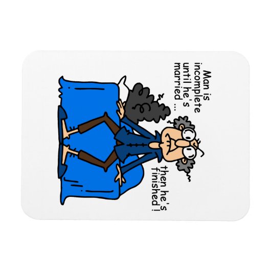 De onvolledige dan Gebeëindigde Humor van het Huwe Magneet (Horizontaal)