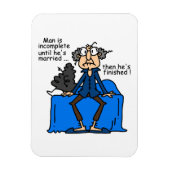 De onvolledige dan Gebeëindigde Humor van het Huwe Magneet (Verticaal)