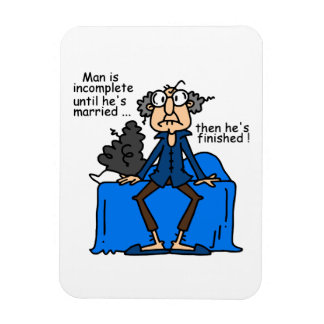 De onvolledige dan Gebeëindigde Humor van het Huwe Magneet