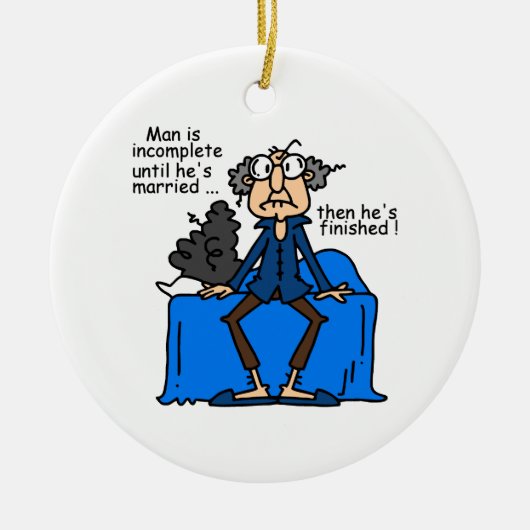 De onvolledige dan Gebeëindigde Humor van het Keramisch Ornament (Voorkant)