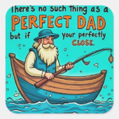 De onvolmaakte reis van het vaderschap vierkante sticker (Voorkant)