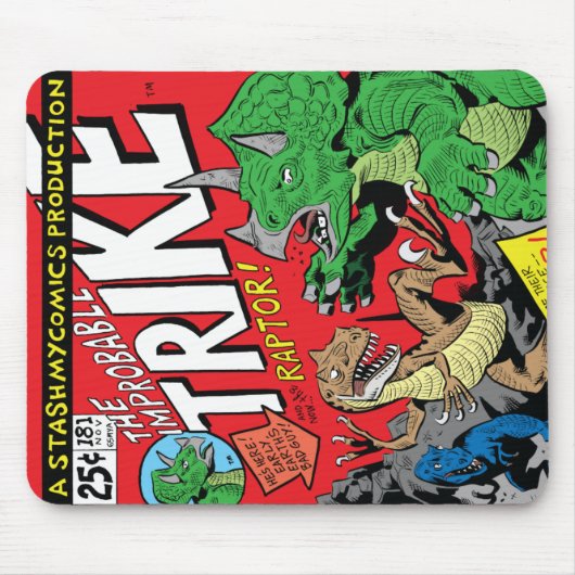 De onwaarschijnlijke Trike van Jim Lawson Mousepad Muismat (Voorkant)