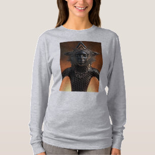 De Onyx Keizerin Zwart Goud Futuristisch Portret T-shirt
