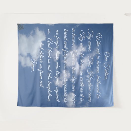 De Onze Vader Achtergrond Wandkleed (Voorkant (horizontaal))