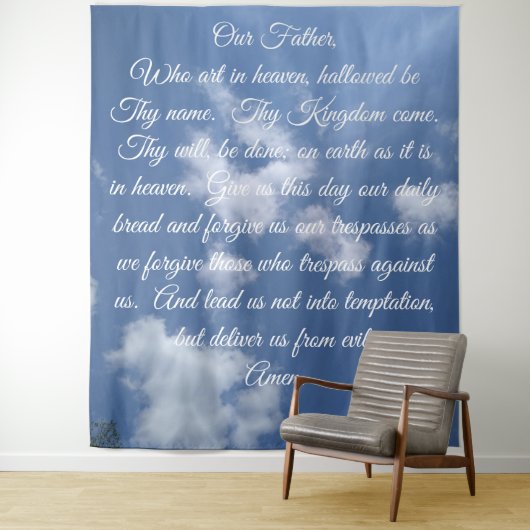 De Onze Vader Achtergrond Wandkleed (In situ)