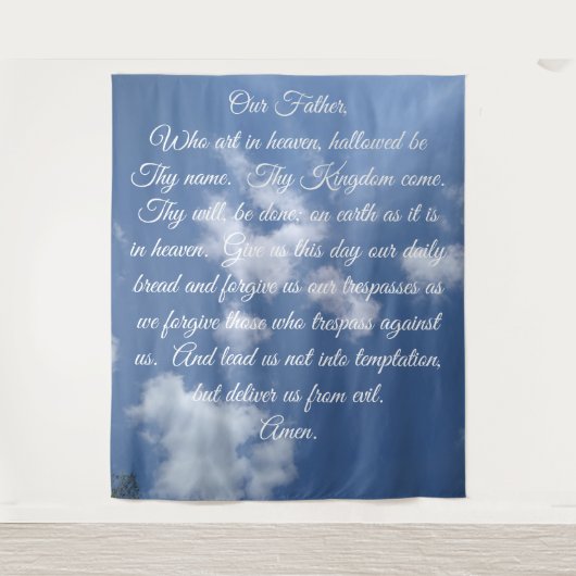 De Onze Vader Achtergrond Wandkleed (Voorkant)