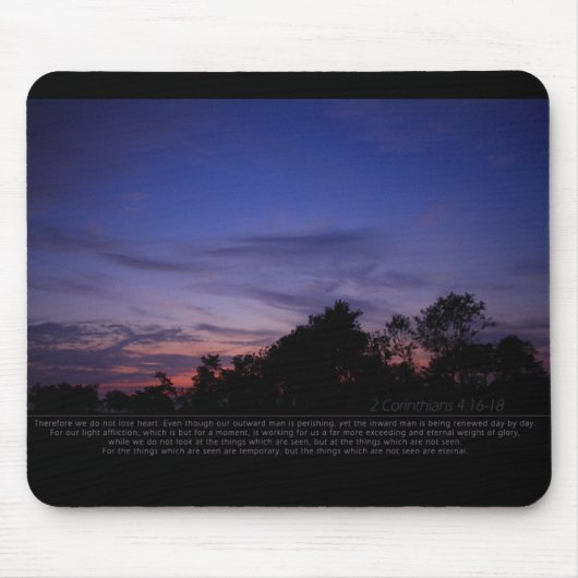 De onzichtbare dingen zijn eeuwig muismat (Voorkant)