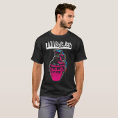 De onzichtbare granaat retro grappig t-shirt (Voorkant volledig)