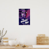 De onzichtbare Man Classic Horror Monster Movie TS Poster (Keuken)