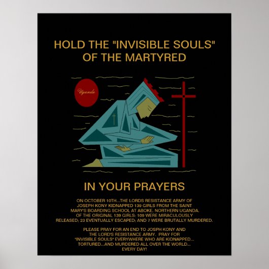 De onzichtbare zielen van de martelaar... poster (Voorkant)