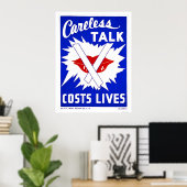 De onzorgvuldige Kosten van de Bespreking leven 19 Poster (Thuiskantoor)