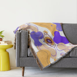 DE OOG ABSTRACTE KUNST WERPDEKEN DEKEN
