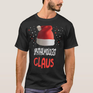 De Oogheelkundige Claus Oogheelkunde Kerstmis T-shirt