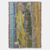 De oogst bij La Crau Vincent Van Gogh Deken (Voorkant Verticaal)