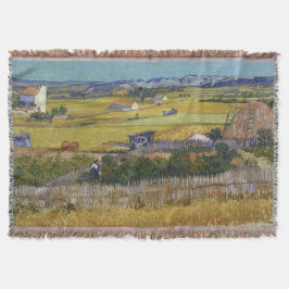 De oogst bij La Crau Vincent Van Gogh Deken