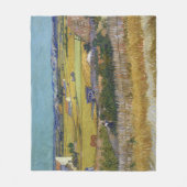 De oogst bij La Crau Vincent Van Gogh Fleece Deken (Voorkant)