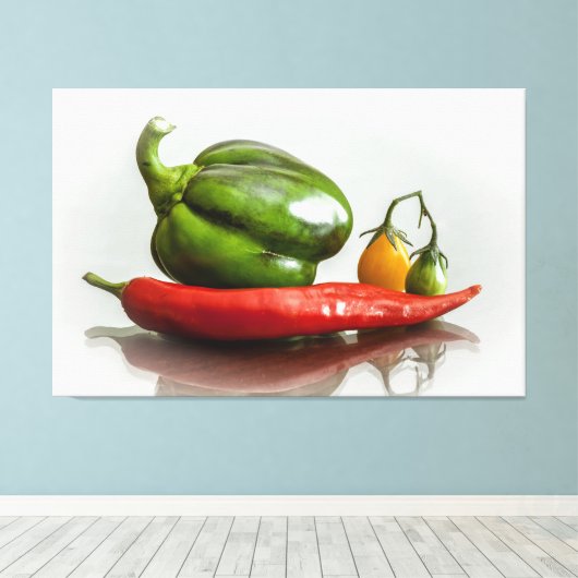 De oogst canvas afdruk (Insitu (Houten vloer))