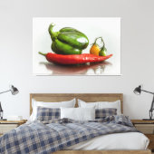 De oogst canvas afdruk (Insitu (Slaapkamer))